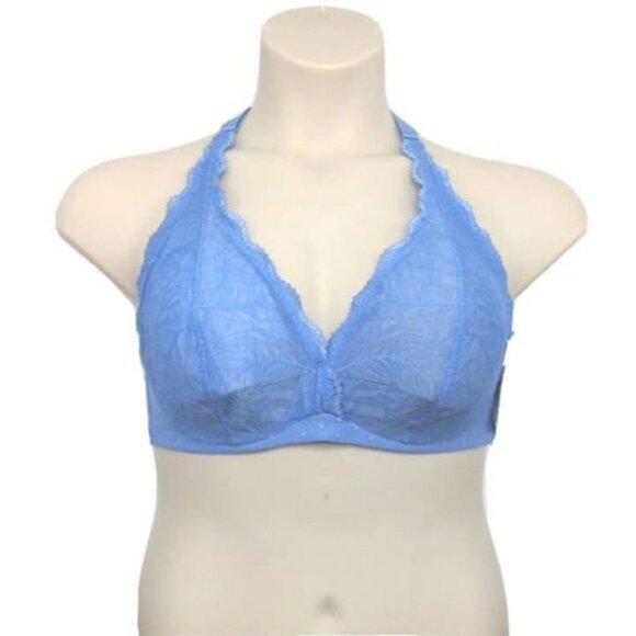 INC International Concepts Womens Bralette Bra U/W Yacht Blue Lace Size 2X NEW - Picture 4 of 10